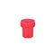 Tutup Sekrup Plastik Merah Bergaris Logo Kustom Non Tumpahan 28/415