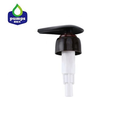 28 410 Black Lotion Dispenser Pump plastik Non tumpahan OEM Untuk Botol 500ml